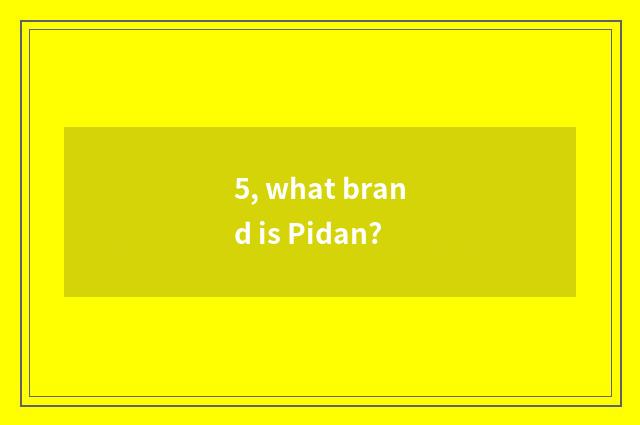 5, what brand is Pidan?