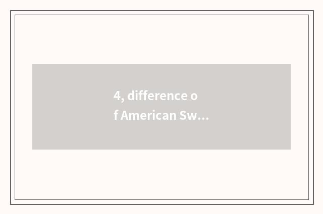 4, difference of American Sweden culture?