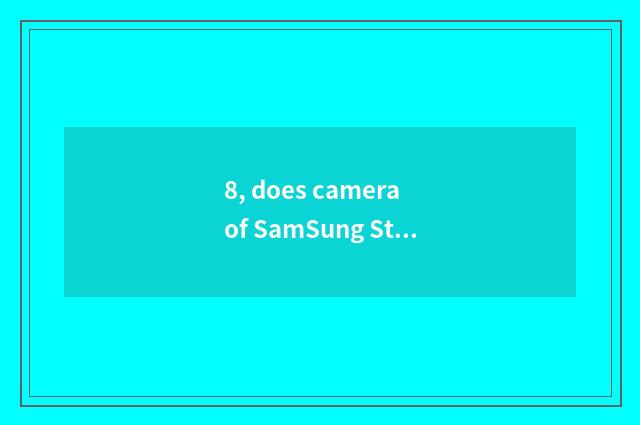 8, does camera of SamSung St550 number need converter?