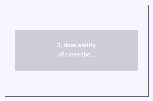 3, does ability of close the orchid family rely on chart?