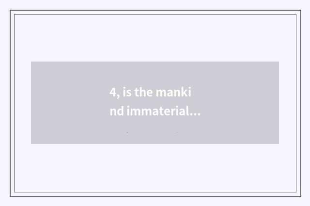 4, is the mankind immaterial directory of culture bequest masterpiece?