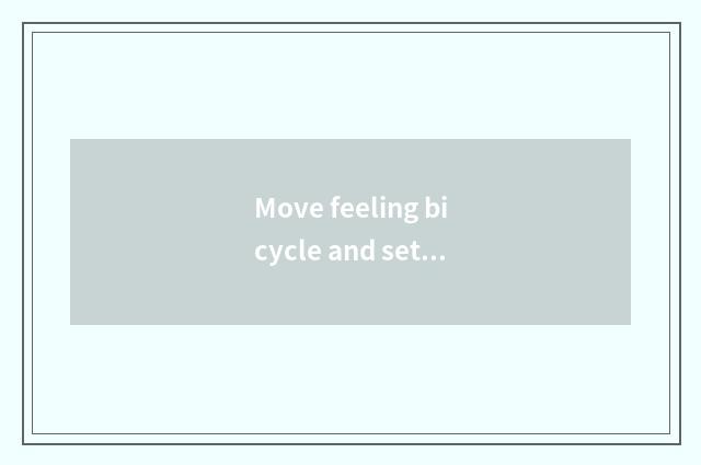 Move feeling bicycle and setting-up exercise which more effective?