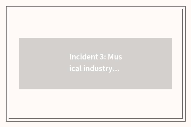 Incident 3: Musical industry adds nova again, new personality singer wins countr