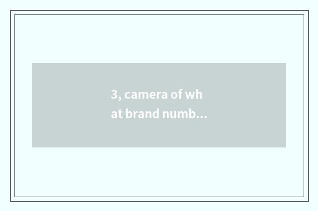3, camera of what brand number is Phisung?