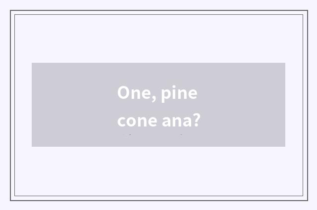 One, pinecone ana?