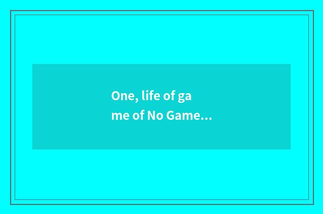 One, life of game of No Game No Life() from where should the novel look?