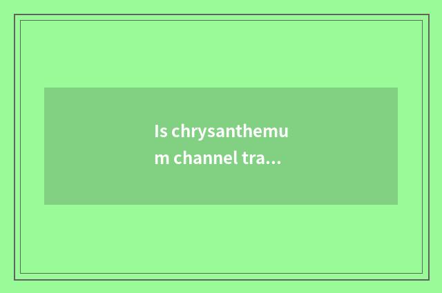 Is chrysanthemum channel travel nodded?
