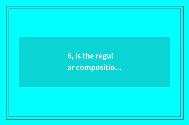 6, is the regular composition that does not destroy nature terminal?