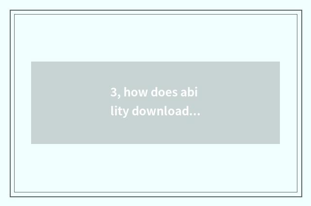 3, how does ability download let pet be on the desktop?