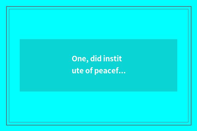 One, did institute of peaceful wave finance and economics admit fractional line 