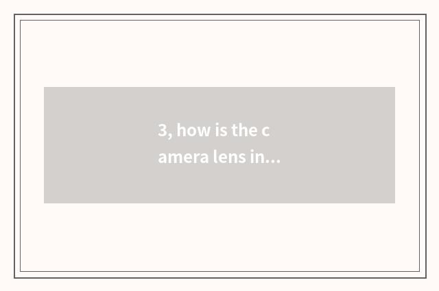 3, how is the camera lens in camera bag installed?