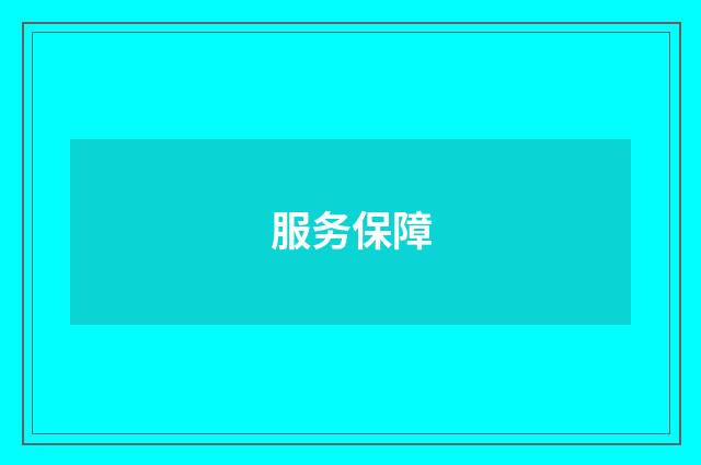 服务保障