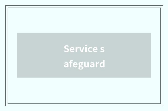 Service safeguard