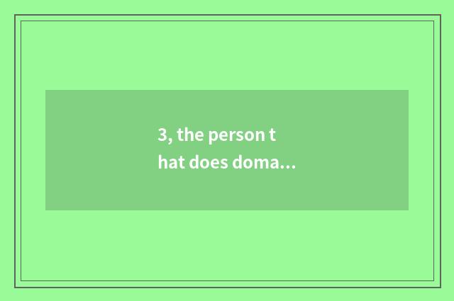 3, the person that does domain of high grade finance and economics create today'