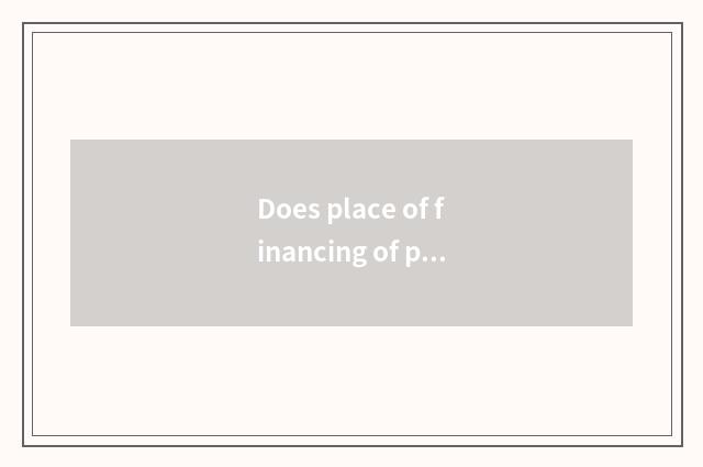 Does place of financing of project of new energy resources require data?