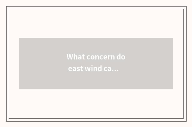 What concern do east wind car and blessing cropland car have?