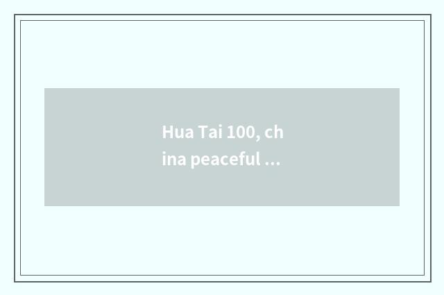 Hua Tai 100, china peaceful negotiable securities, is China peaceful car belonge