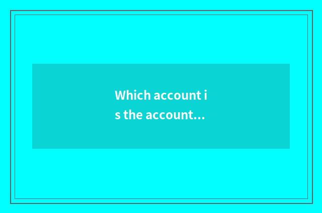 Which account is the account of hand account?
