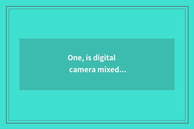 One, is digital camera mixed without optical scorch be opposite automatically an