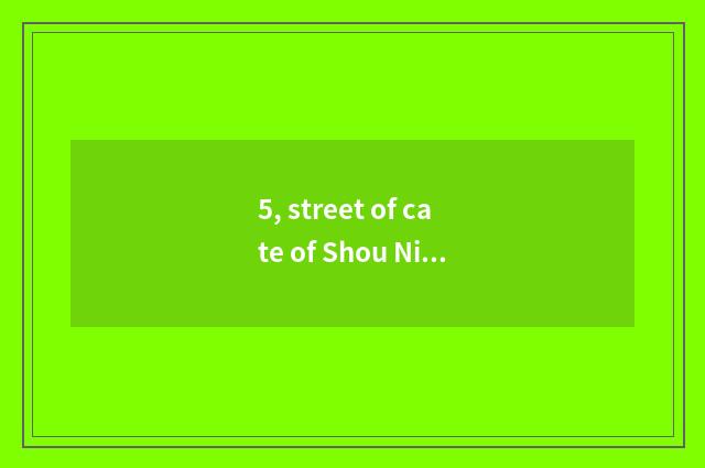 5, street of cate of Shou Ning road how?