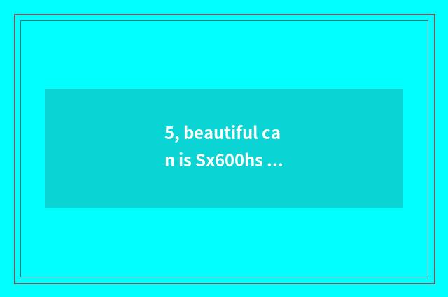 5, beautiful can is Sx600hs batteries bought which?