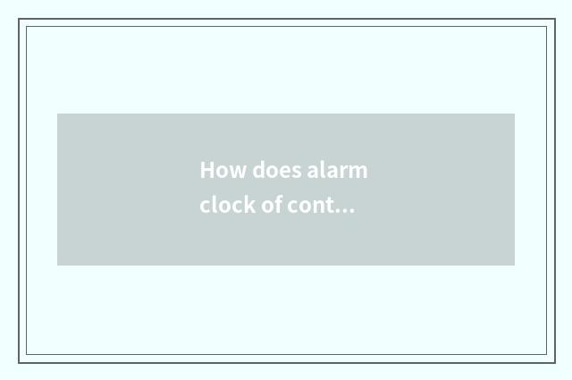 How does alarm clock of contracted and fashionable originality move Ins?