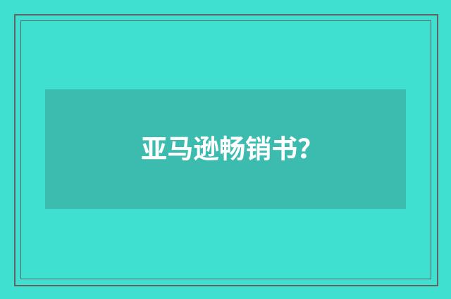 亚马逊畅销书？