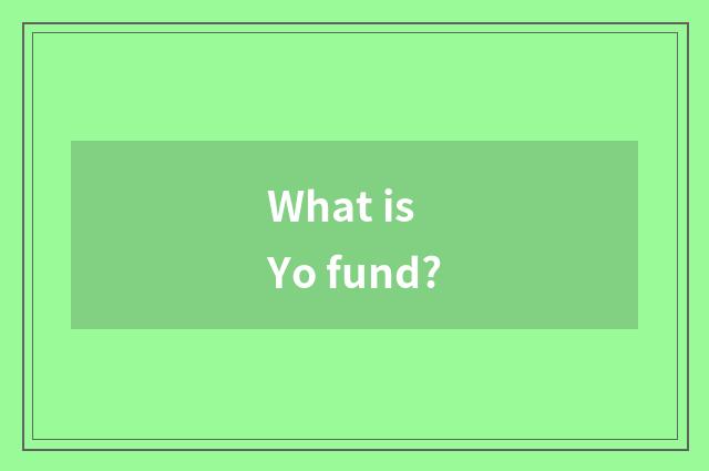 What is Yo fund?