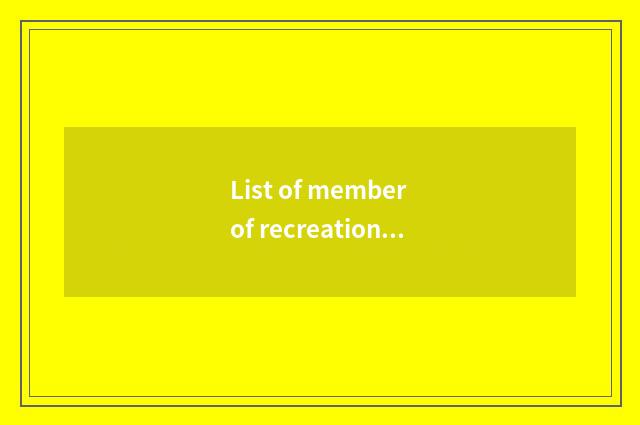 List of member of recreation of 101 female round banana:
