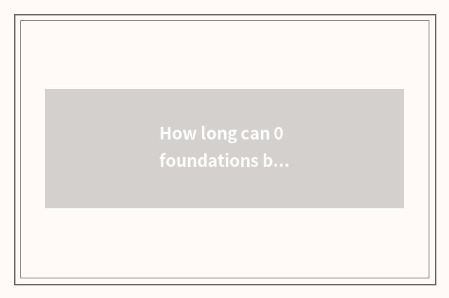 How long can 0 foundations become ski coach?