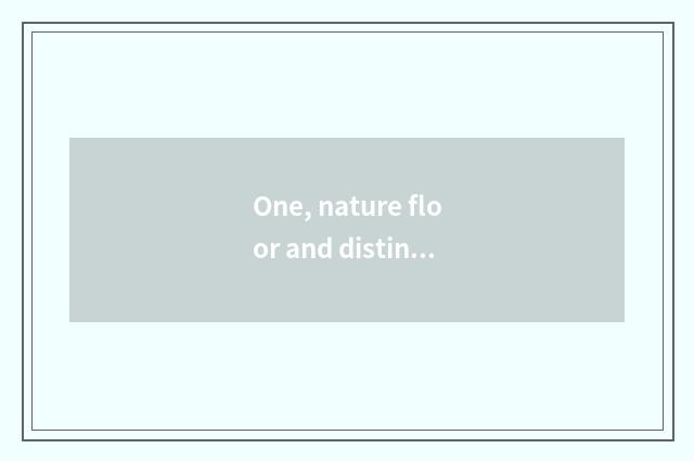 One, nature floor and distinction of entrance nature floor?