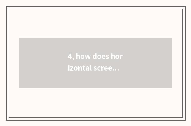 4, how does horizontal screen wallpaper become perpendicular screen?