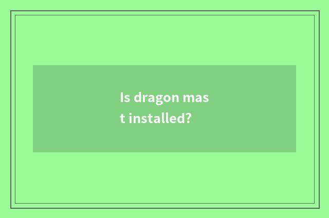 Is dragon mast installed?