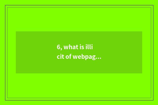 6, what is illicit of webpage game legend takes thematic song?