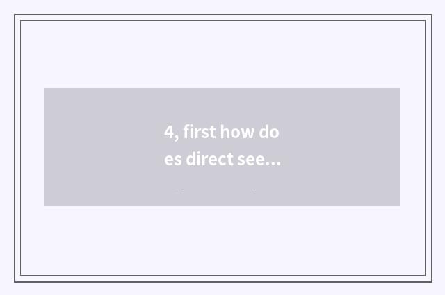 4, first how does direct seeding sow finance and economics?