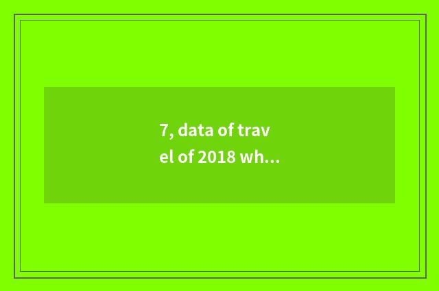 7, data of travel of 2018 whole nations?