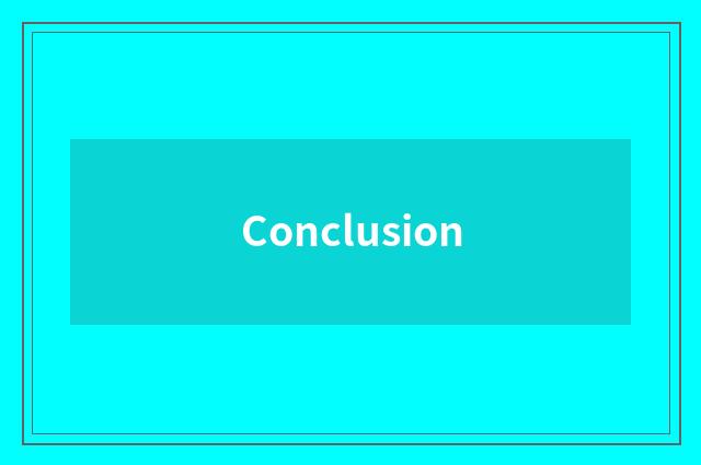 Conclusion