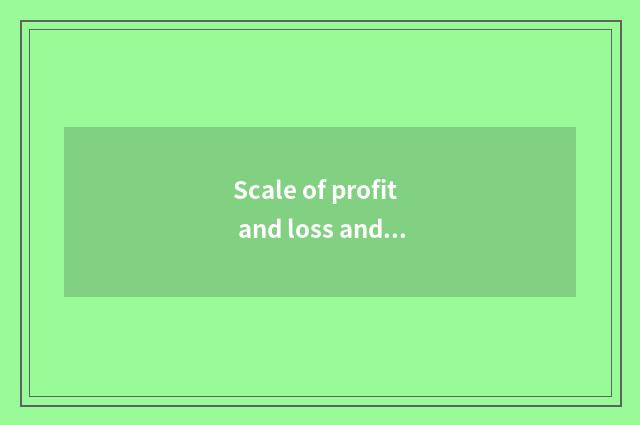 Scale of profit and loss and float profit and loss are opposite on?