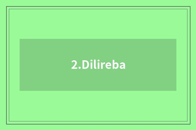 2.Dilireba