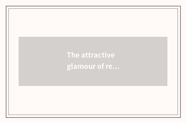 The attractive glamour of recreational information