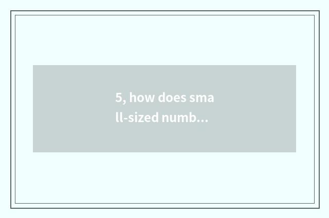 5, how does small-sized number camera charge?