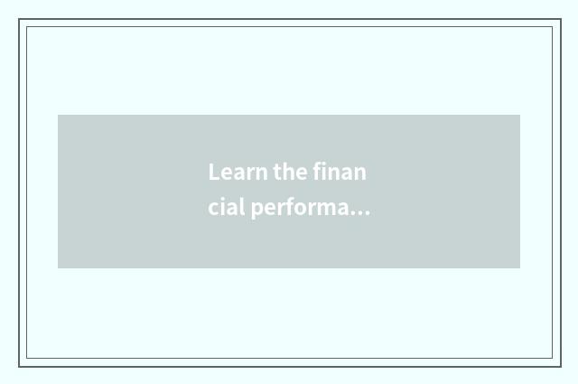 Learn the financial performance of big education