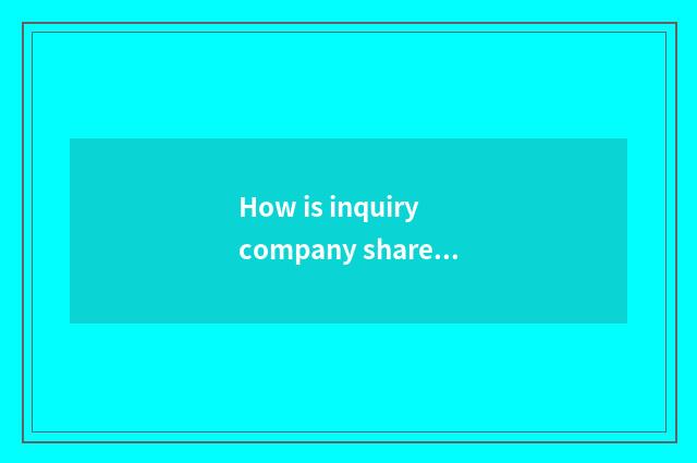 How is inquiry company shareholder contributive circumstance?