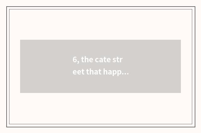 6, the cate street that happy hill local goes to?