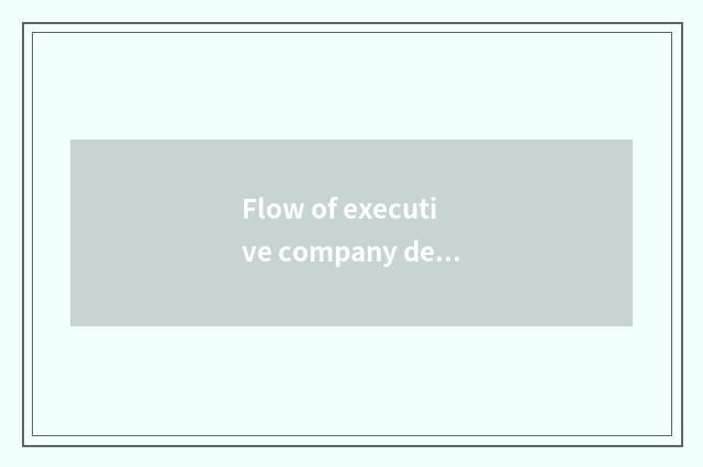 Flow of executive company debt?