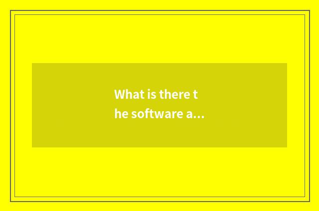 What is there the software about geography?