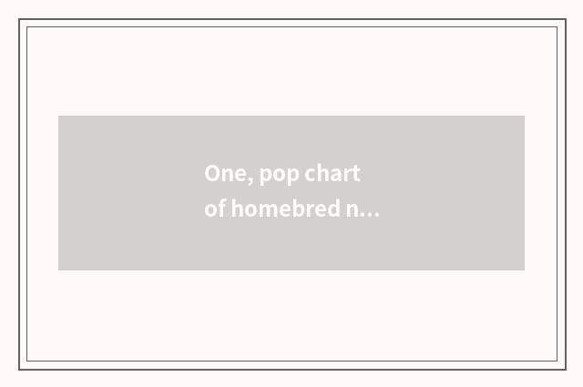 One, pop chart of homebred number camera?