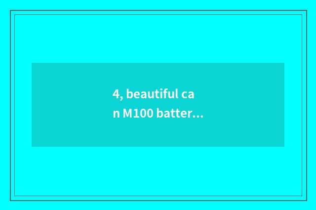 4, beautiful can M100 batteries which good?