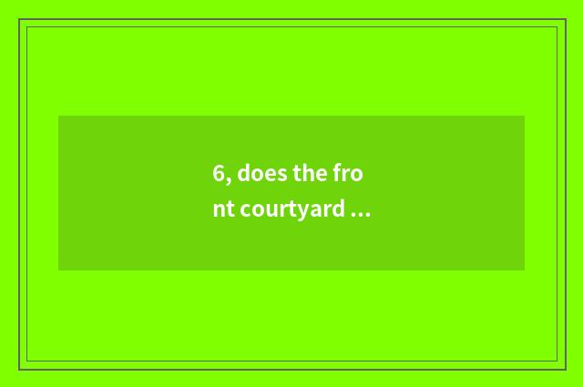 6, does the front courtyard of pet elf cultivate demon list?
