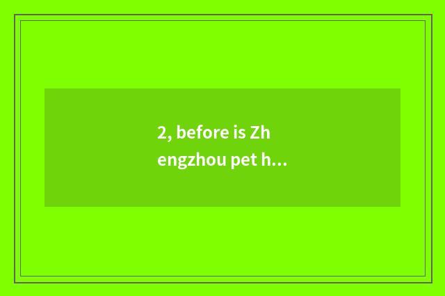 2, before is Zhengzhou pet hospital ranked 10?